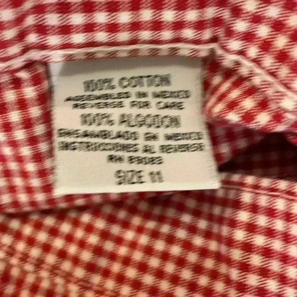 l.e.i. Red & White Checkered Crop Pants - Picture 8 of 9